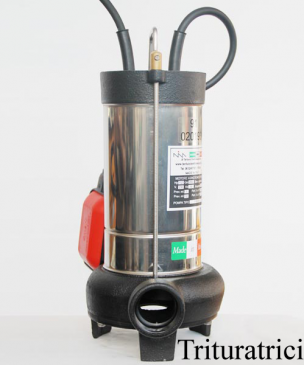 Pompa sommergibile trituratrice  hp 0.75  kw 0.550 